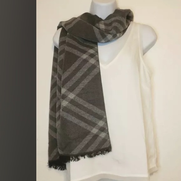 Cozy Wool Warm Tartan Checked Plaid Wrap Scarf - Picture 3 of 11